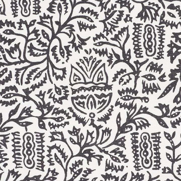 Morris Carbon 177772 by Schumacher Fabric ESSENTIALS: SMALL-SCALE PRINTS See Sample TURKEY HEAVY DUTY </p><p>Repeat: Horizontal: 9" (23CM) and Vertical: 8 1/2" (22CM) 54 1/2" (138CM) - Fabric Carolina -