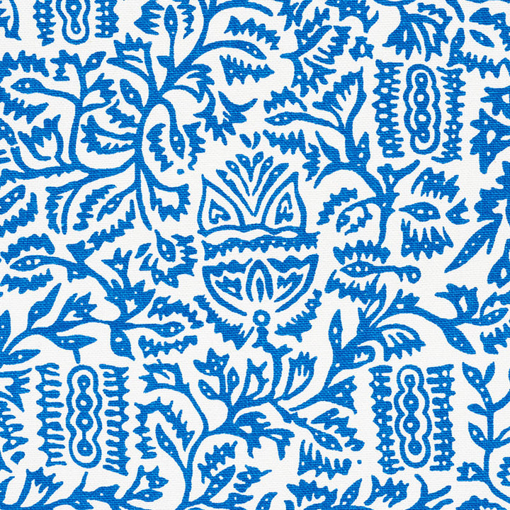 Morris Blue 177773 by Schumacher Fabric Essentials-Smallscale-Prints 100% Cotton Wyzenbeek 15,000 Horizontal: 9 and Vertical: 8.5 54.5 - Fabric Carolina -