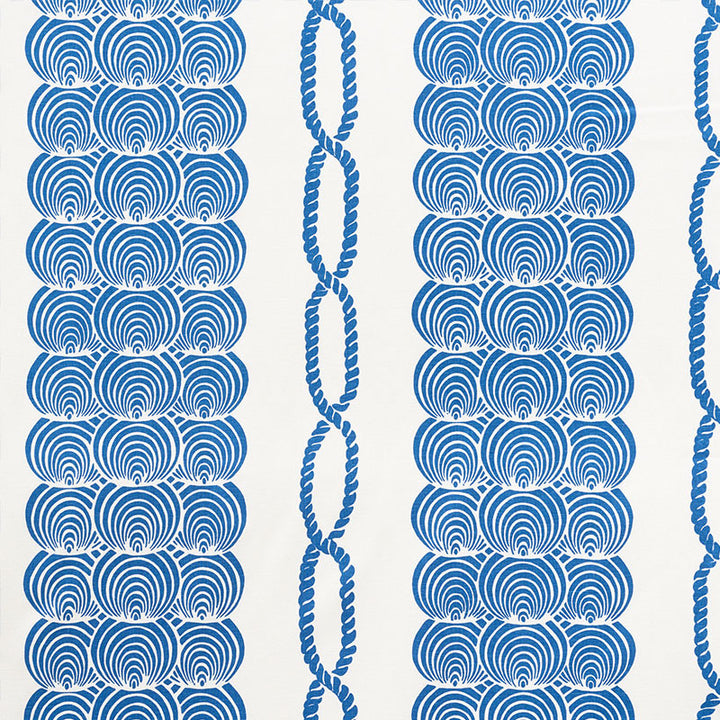 Coralline Blue 177780 by Schumacher Fabric NAUTILUS LINEN 55% COTTON 45% UNITED STATES OF AMERICA WYZENBEEK 15,000 </p><p>Repeat: Horizontal: 35 3/4" (91CM) and Vertical: 25" (64CM) 54 - Fabric Carolina -