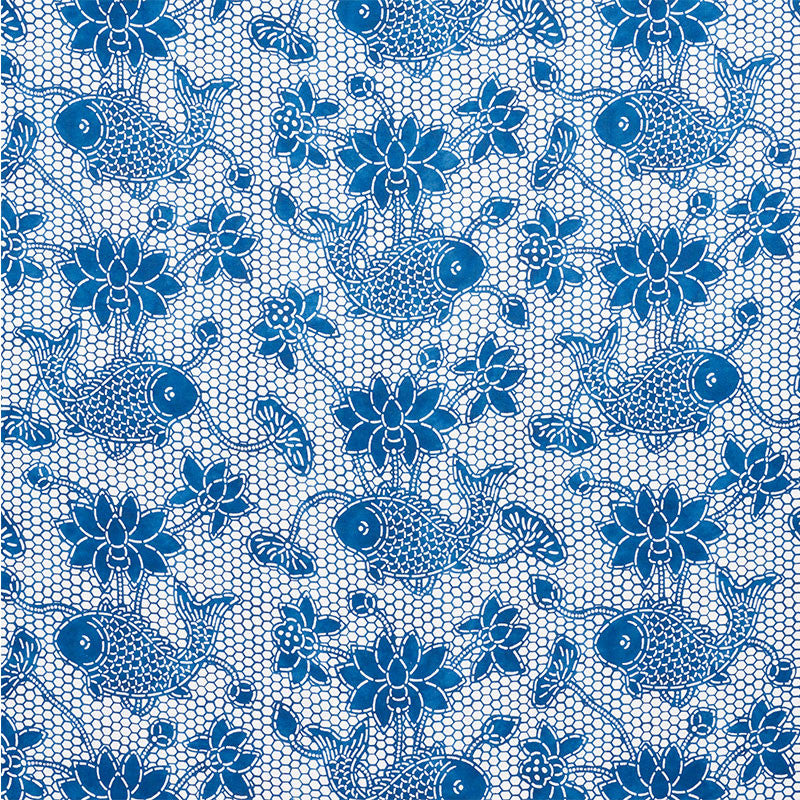 Lotus Batik Indigo 177790 by Schumacher Fabric NAUTILUS LINEN 100% ITALY </p><p>Repeat: Horizontal: 26" (66CM) and Vertical: 24 1/2" (62CM) 55 - Fabric Carolina -