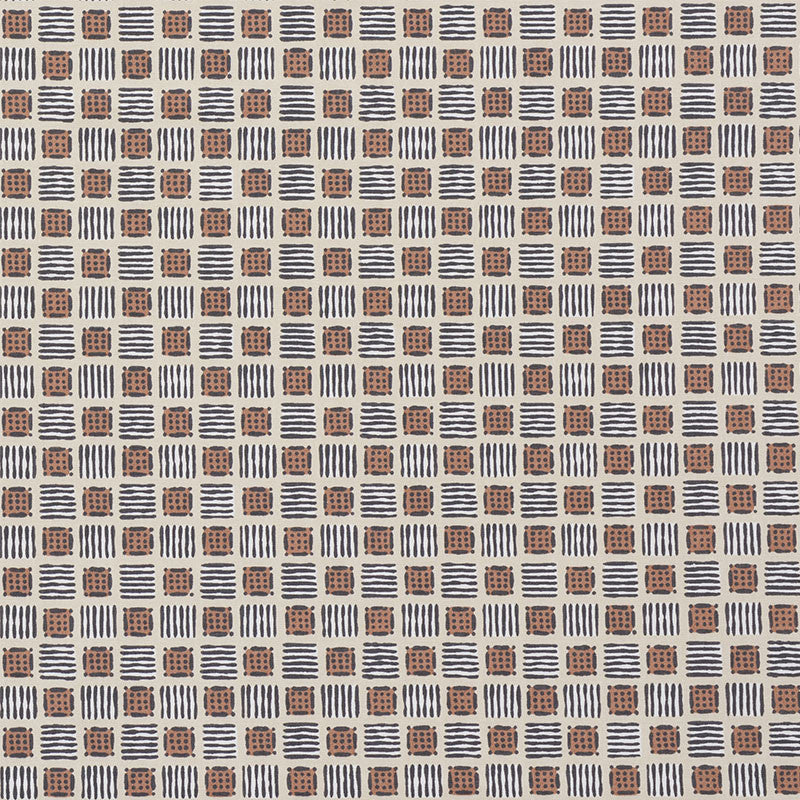 Mottley Grid Wren 177860 by Schumacher Fabric CELERIE KEMBLE See Sample UNITED STATES OF AMERICA MEDIUM DUTY </p><p>Repeat: Horizontal: 9" (23CM) and Vertical: 12 1/2" (32CM) 54 3/4" (139CM) - Fabric Carolina -