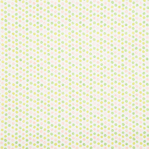 Mini Bursts Pink & Leaf 177871 by Schumacher Fabric