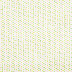Mini Bursts Pink & Leaf 177871 by Schumacher Fabric