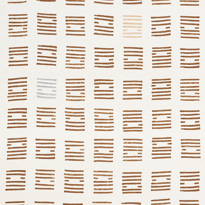 Tiasquam Teak 177883 by Schumacher Designer Fabric CAROLINE Z HURLEY LINEN 100% ITALY MARTINDALE 20,000 </p><p>Repeat: Horizontal: 50 1/2" (128CM) and Vertical: 45 1/4" (115CM) 51.25 - Swanky Fabrics -