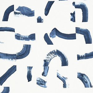 Sepiessa Navy 177894 by Schumacher Fabric
