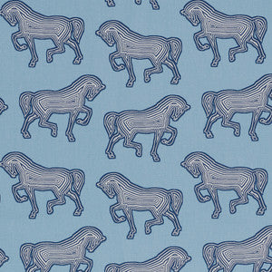 Faubourg Blue 178011 by Schumacher Fabric