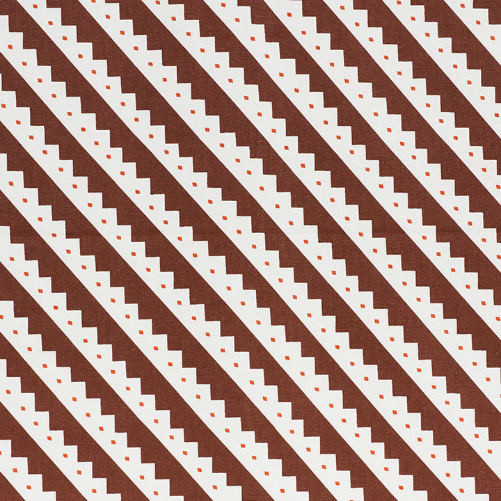 Zeppelin Brown 178020 by Schumacher Designer Fabric CLUB CAVALIER COTTON 100% UNITED STATES OF AMERICA WYZENBEEK 15,000 </p><p>Repeat: Horizontal: 5 1/2" (14CM) and Vertical: 5 1/2" (14CM) 55.25 - Swanky Fabrics -