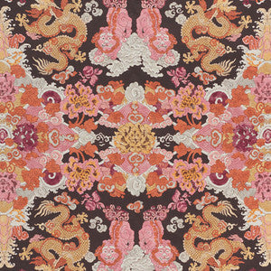 Magic Mountain Dragon Aubergine 178053 by Schumacher Fabric