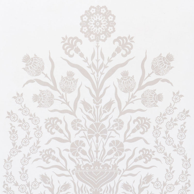 Iznik Sheer Natural 178091 by Schumacher Fabric Ottoman-Chic 65% Polyester, 20% Linen, 11% Viscose, 4% Liyosel - Horizontal: 118 and Vertical: 50.25 118 - Fabric Carolina -
