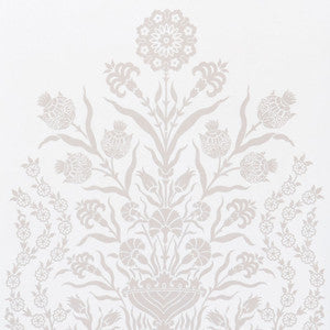 Iznik Sheer Natural 178091 by Schumacher Fabric
