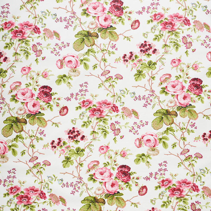 Salisbury Chintz Garnet 178151 by Schumacher Fabric SCHUMACHER CLASSICS See Sample UNITED STATES OF AMERICA MEDIUM DURIBILTY </p><p>Repeat: Horizontal: 18" (46CM) and Vertical: 39 1/4" (100CM) 54" (137CM) - Fabric Carolina -