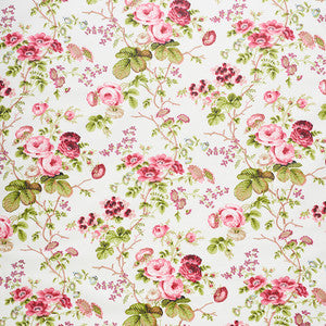 Salisbury Chintz Garnet 178151 by Schumacher Fabric