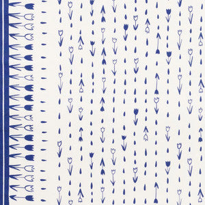 Tulip Parade Navy 178200 by Schumacher Fabric