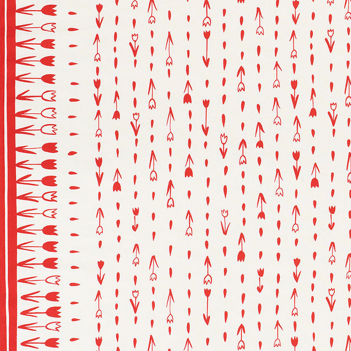 Tulip Parade Red 178201 by Schumacher Fabric Schumacher Fabric Tulip Parade Red 178201Fabric COTTON 100% UNITED KINGDOM </p><p>Repeat: H: HORZ. 50" (127CM) , V: VERT. 34 3/4" (88CM) 50 - Fabric Carolina -