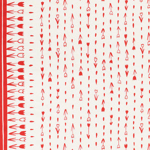 Tulip Parade Red 178201 by Schumacher Fabric