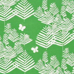 Fern Silhouette Green 178230 by Schumacher Fabric