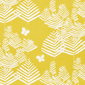 Fern Silhouette Yellow 178231 by Schumacher Fabric