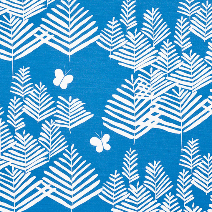 Fern Silhouette Blue 178232 by Schumacher Fabric VERA NEUMANN COTTON 51% LINEN 49% UNITED KINGDOM </p><p>Repeat: Horizontal: 27 1/2" (70CM) and Vertical: 24 5/8" (63CM) 55 - Fabric Carolina -