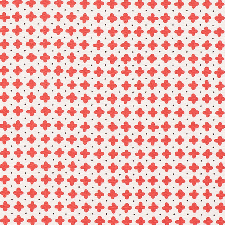 Polka Red 178241 by Schumacher Designer Fabric VERA NEUMANN See Sample UNITED KINGDOM - </p><p>Repeat: Horizontal: 13 1/2" (34CM) and Vertical: 4 7/8" (12CM) 54 1/2" (138CM) - Swanky Fabrics -