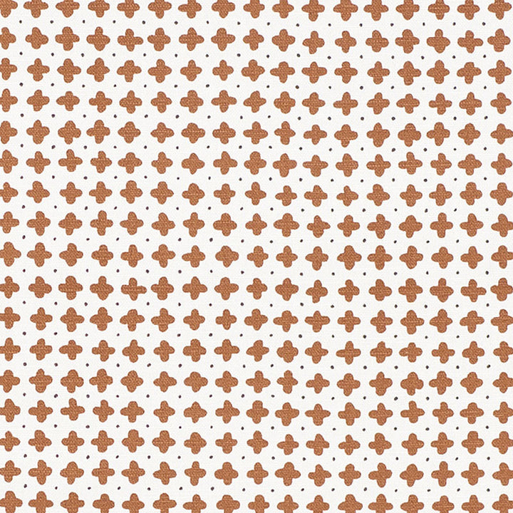Polka Brown 178242 by Schumacher Fabric Vera-Neumann 93% Cotton, 7% Linen - Horizontal: 13.5 and Vertical: 4.875 54.5 - Fabric Carolina -