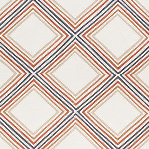 Square Dance Brown 178272 by Schumacher Fabric