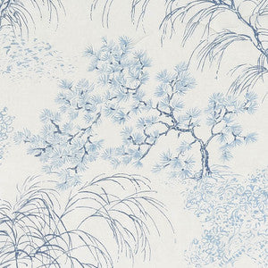 Mori Sheer Porcelain 178360 by Schumacher Fabric