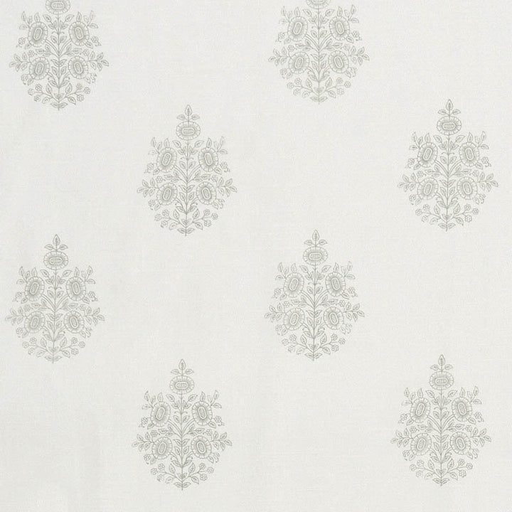 Asara Flower Sheer Grey 178370 by Schumacher Designer Fabric PATTERNED SHEERS & CASEMENTS See Sample ITALY - </p><p>Repeat: Horizontal: 13 3/8" (34CM) and Vertical: 13 1/8" (33CM) 122" (310CM) - Swanky Fabrics -