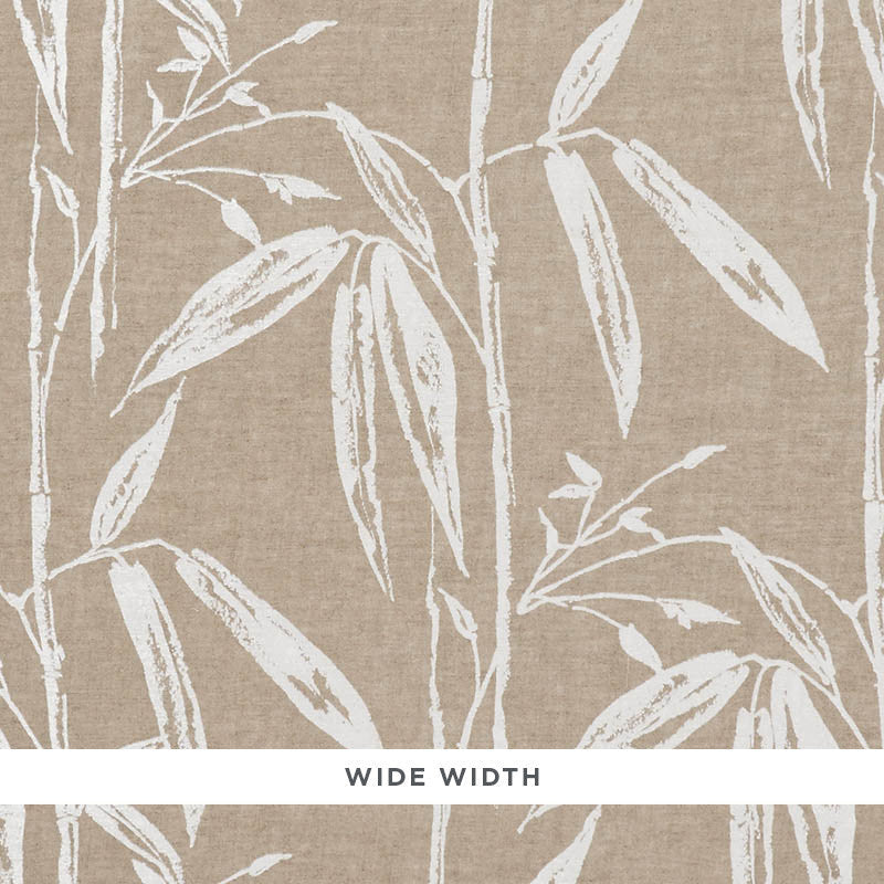 Bamboo Garden Natural 178380 by Schumacher Designer Fabric PATTERNED SHEERS & CASEMENTS LINEN 100% ITALY </p><p>Repeat: Horizontal: 27" (69CM) and Vertical: 27 1/2" (70CM) 103.5 - Swanky Fabrics -
