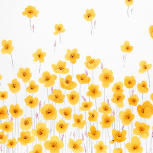 Wild Poppies Orange 178390 by Schumacher Fabric
