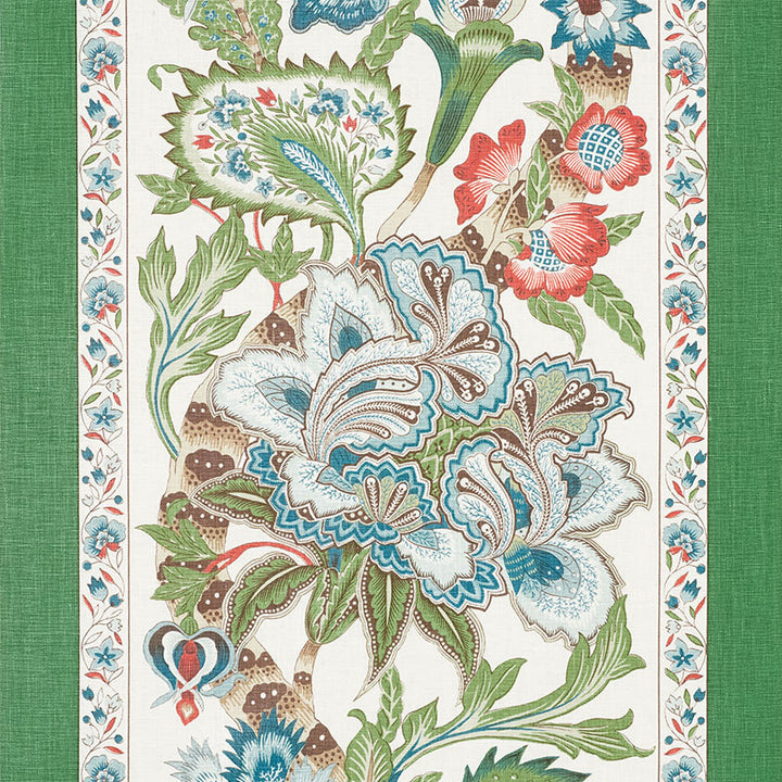 Anjou Stripe Emerald 178520 by Schumacher Fabric TIMOTHY CORRIGAN See Sample THAILAND - </p><p>Repeat: Horizontal: 18" (46CM) and Vertical: 36" (91CM) 54" (137CM) - Fabric Carolina -