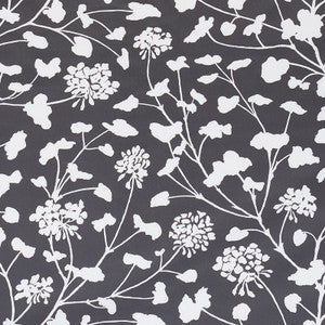 Pennick Chintz Black 178541 by Schumacher Fabric