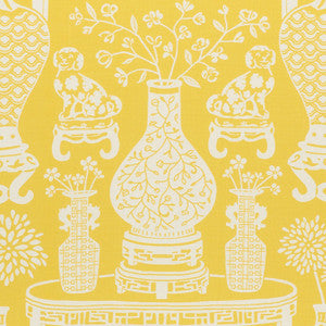 Hellene Yellow 178551 by Schumacher Fabric