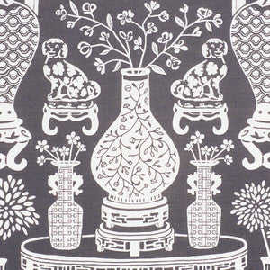 Hellene Black 178552 by Schumacher Fabric