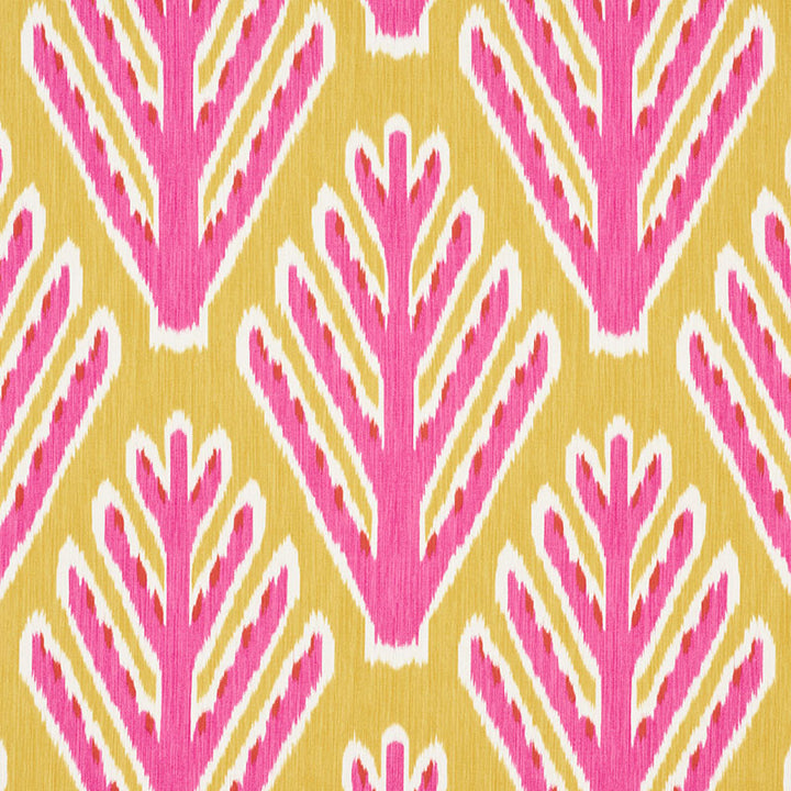 Bodhi Tree Yellow & Pink 178560 by Schumacher Fabric JOHNSON HARTIG FOR LIBERTINE COTTON 100% ITALY </p><p>Repeat: Horizontal: 13 1/2" (34CM) and Vertical: 19" (48CM) 54 - Fabric Carolina -