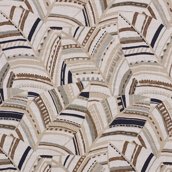 Deco Leaves Neutral 178651 by Schumacher Designer Fabric TROPICANA LINEN 100% UNITED KINGDOM </p><p>Repeat: Horizontal: 18" (46CM) and Vertical: 19 1/2" (50CM) 55.5 - Swanky Fabrics -