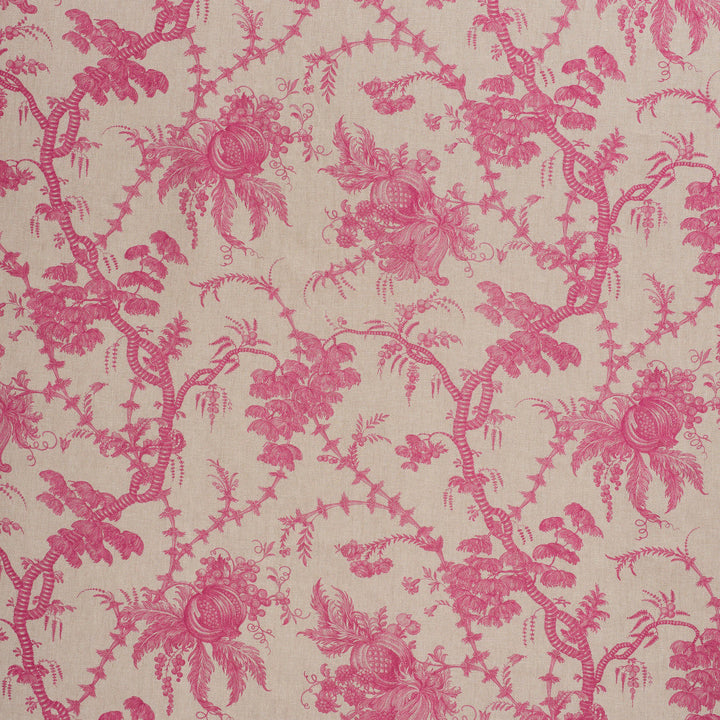 San Cristobal Toile Magenta 178730 by Schumacher Designer Fabric SCHUMACHER CLASSICS LINEN 100% UNITED KINGDOM </p><p>Repeat: Horizontal: 55" (140CM) and Vertical: 29 1/2" (75CM) 55.25 - Swanky Fabrics -