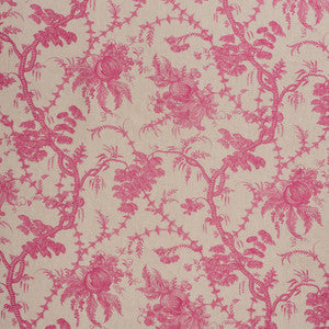 San Cristobal Toile Magenta 178730 by Schumacher Fabric