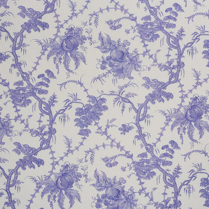 San Cristobal Toile Purple 178732 by Schumacher Designer Fabric SCHUMACHER CLASSICS LINEN 100% UNITED KINGDOM </p><p>Repeat: Horizontal: 55" (140CM) and Vertical: 29 1/2" (75CM) 55.25 - Swanky Fabrics -