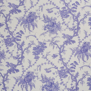 San Cristobal Toile Purple 178732 by Schumacher Fabric
