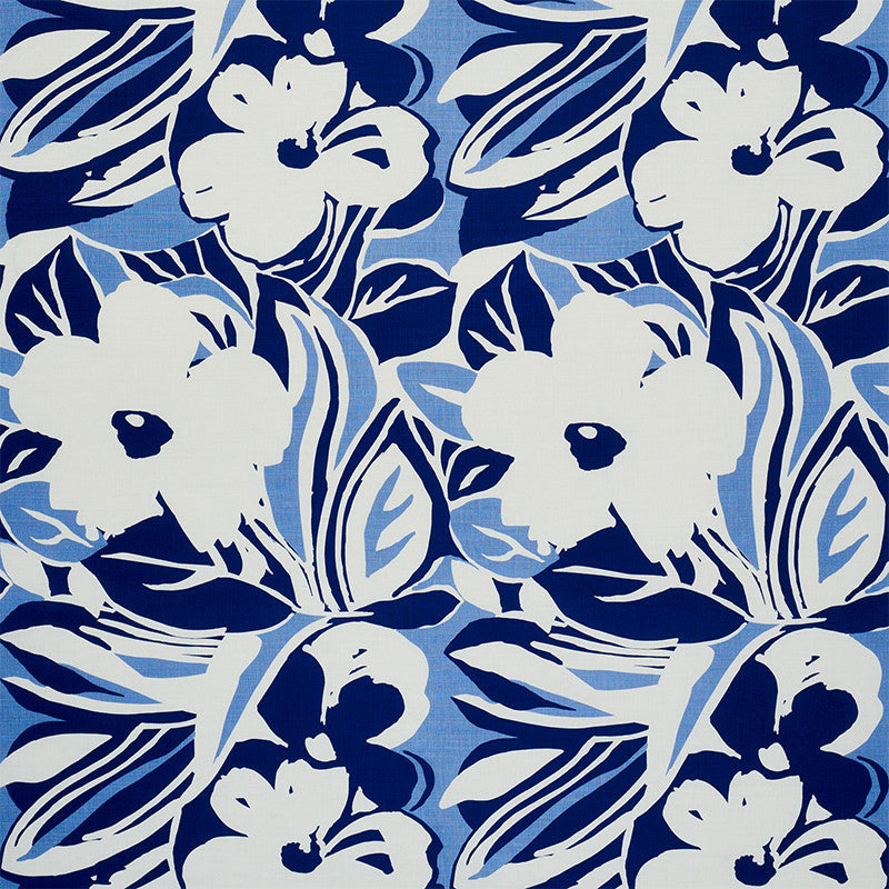 Stevie Blue 178862 by Schumacher Fabric FLOWER POWER See Sample SWITZERLAND MEDIUM DURABILITY </p><p>Repeat: Horizontal: 26 1/4" (67CM) and Vertical: 42" (107CM) 54" (137CM) - Fabric Carolina -