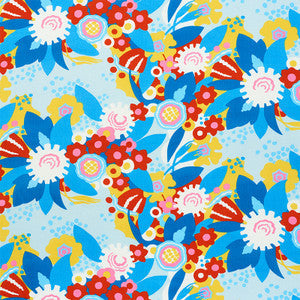 Anita Sky & Red 179071 by Schumacher Fabric