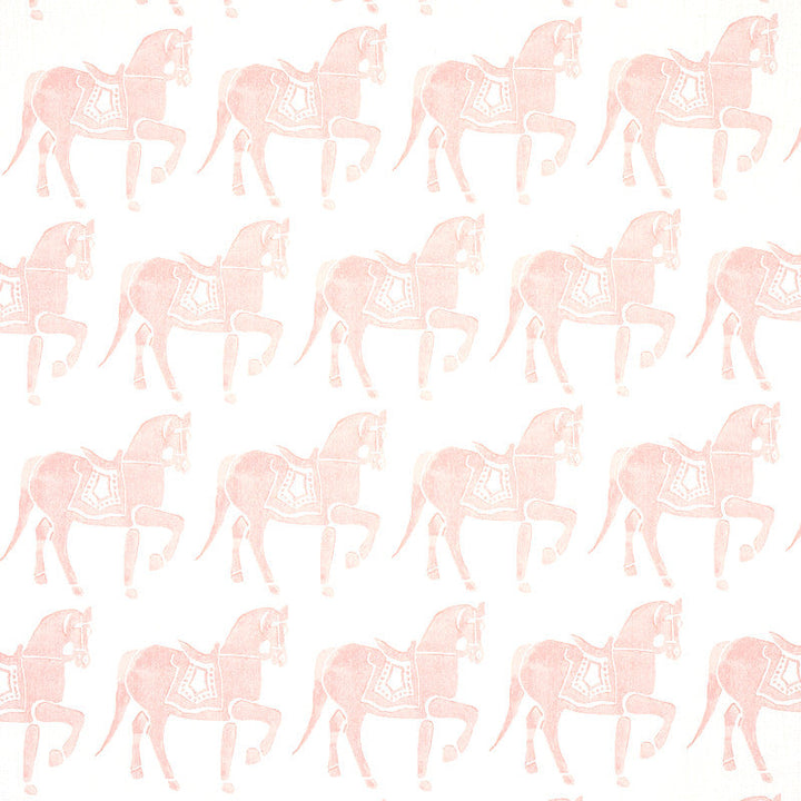 Marwari Horse Pink 179132 by Schumacher Fabric Schumacher Fabric Marwari Horse Pink 179132Fabric LINEN 60% THAILAND </p><p>Repeat: H: HORZ. 6 3/4" (17CM) , V: VERT. 13 1/2" (34CM) 54 - Fabric Carolina -