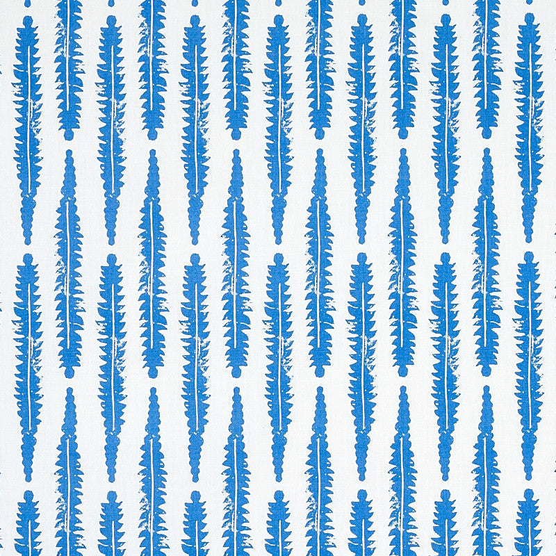Fern Blue 179153 by Schumacher Fabric Schumacher Fabric Fern Blue 179153Fabric LINEN 60% THAILAND </p><p>Repeat: H: HORZ. 3 3/8" (9CM) , V: VERT. 9 7/8" (25CM) 54 - Fabric Carolina -