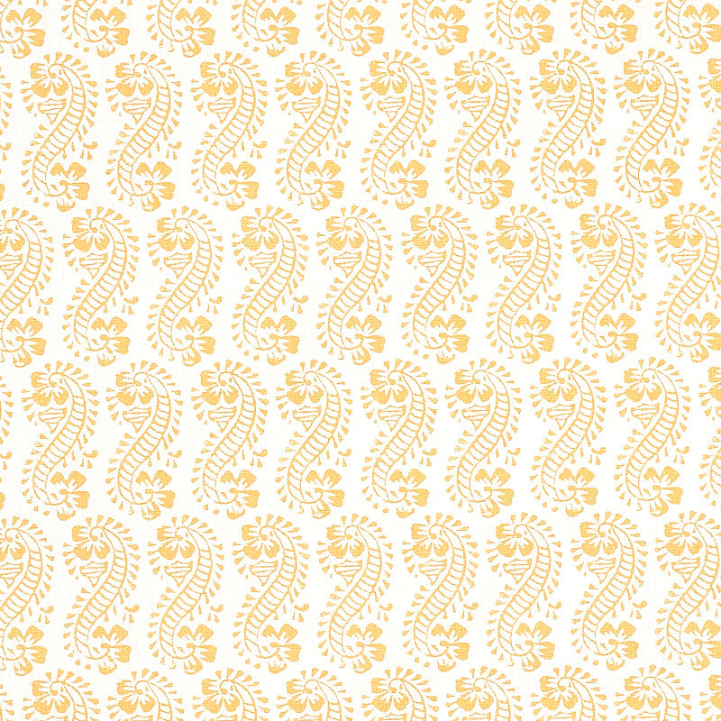 Lani Gold 179181 by Schumacher Fabric Schumacher Fabric Lani Gold 179181Fabric LINEN 60% THAILAND </p><p>Repeat: H: HORZ. 3 3/8" (9CM) , V: VERT. 6 1/4" (16CM) 54 - Fabric Carolina -