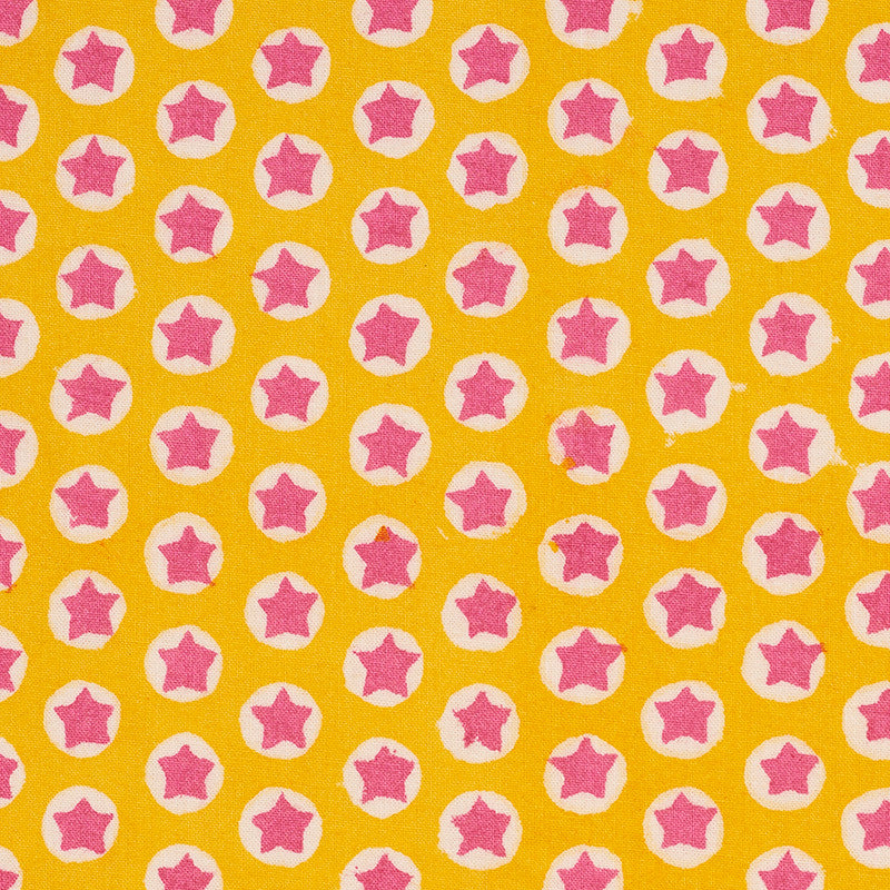 Tuk Tuk Yellow 179221 by Schumacher Designer Fabric MOLLY MAHON HAND BLOCK PRINTS See Sample INDIA - </p><p>Repeat: Horizontal: 1" (3CM) and Vertical: 1" (3CM) 53" (135CM) - Swanky Fabrics -
