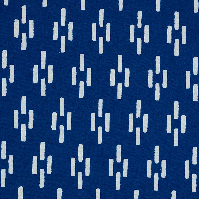 Dash Indigo 179250 by Schumacher Fabric MOLLY MAHON HAND BLOCK PRINTS See Sample INDIA - </p><p>Repeat: Horizontal: 1 1/2" (4CM) and Vertical: 3 3/4" (10CM) 53" (135CM) - Fabric Carolina -