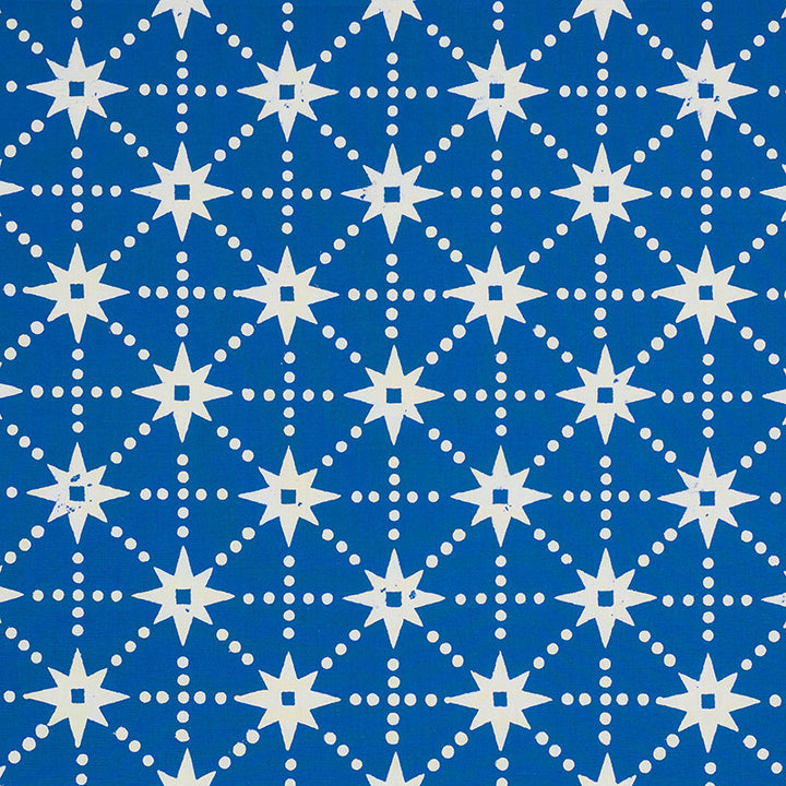 Stars Blue 179260 by Schumacher Fabric MOLLY MAHON HAND BLOCK PRINTS See Sample INDIA - </p><p>Repeat: Horizontal: 4 7/8" (12CM) and Vertical: 4 7/8" (12CM) 53" (135CM) - Fabric Carolina -