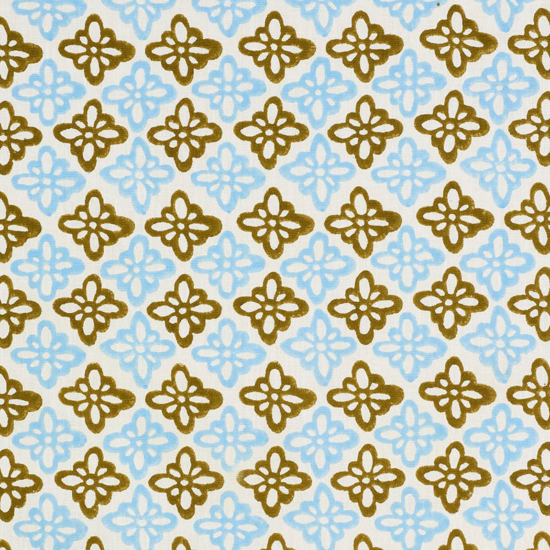 Pattee Khaki 179302 by Schumacher Fabric MOLLY MAHON HAND BLOCK PRINTS LINEN 100% INDIA </p><p>Repeat: Horizontal: 3" (8CM) and Vertical: 5 1/2" (14CM) 54 - Fabric Carolina -