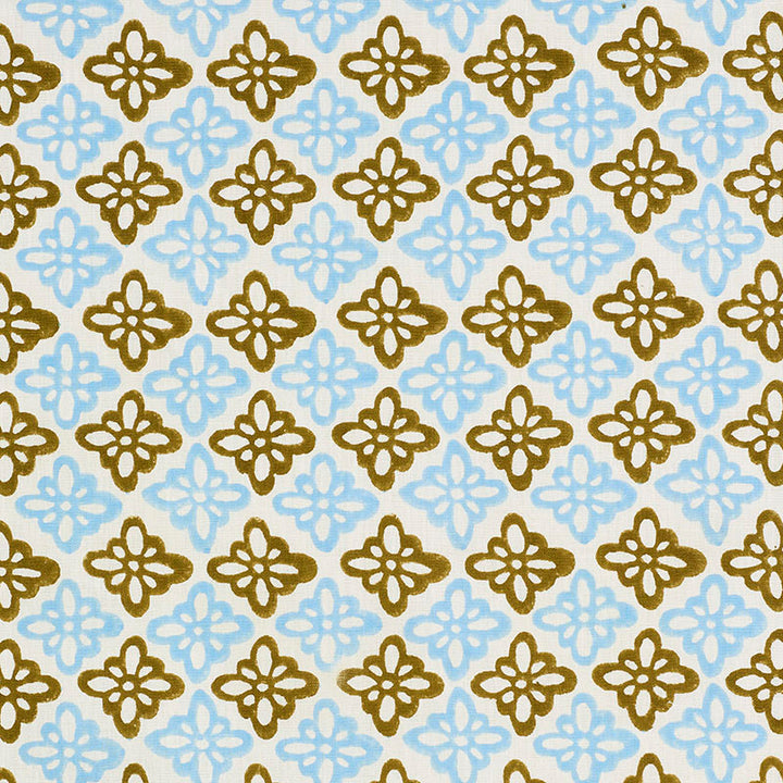 Pattee Khaki 179302 by Schumacher Fabric MOLLY MAHON HAND BLOCK PRINTS See Sample INDIA - </p><p>Repeat: Horizontal: 3" (8CM) and Vertical: 5 1/2" (14CM) 54" (137CM) - Fabric Carolina -