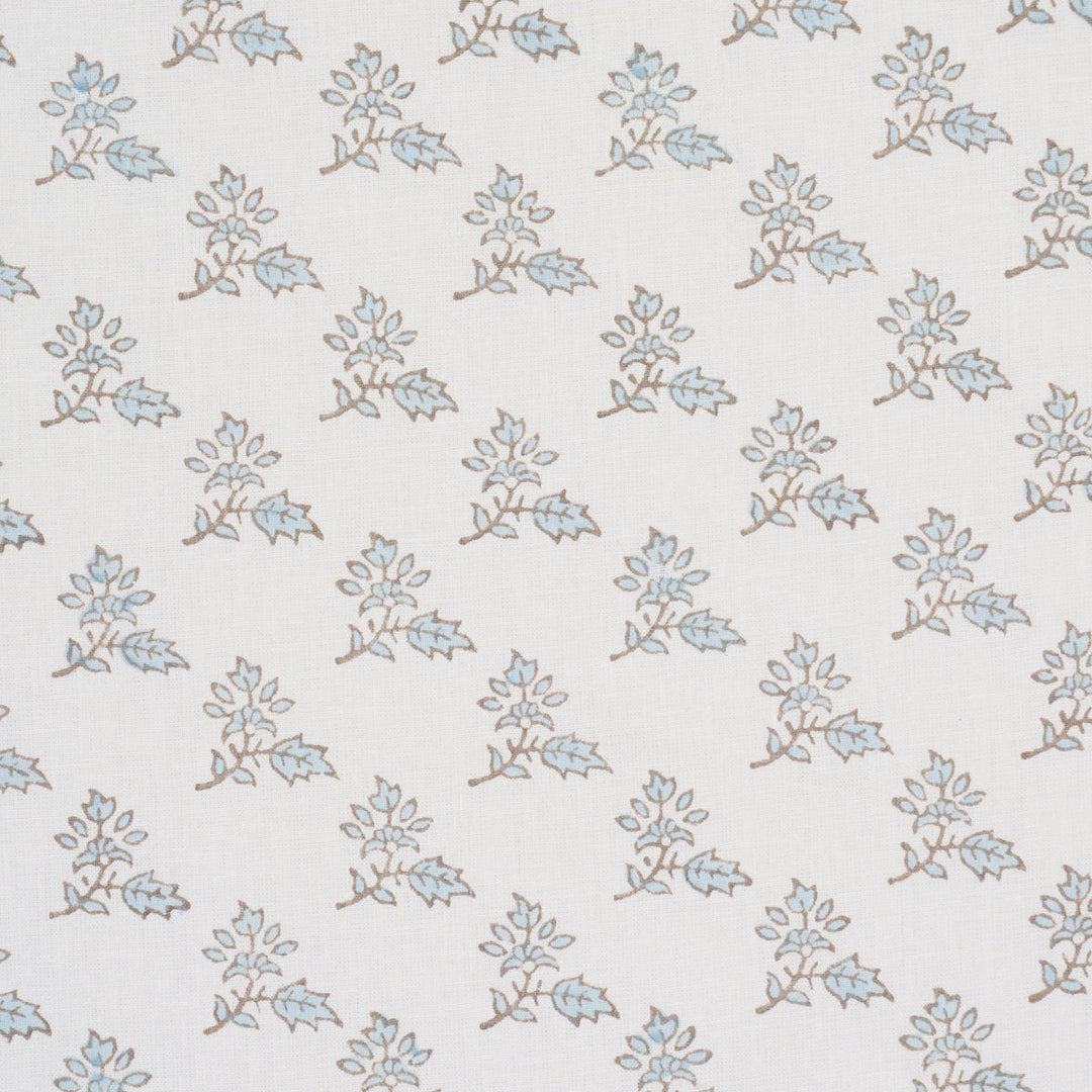 Torbay Hand-Block Print - Sky by Schumacher Fabric